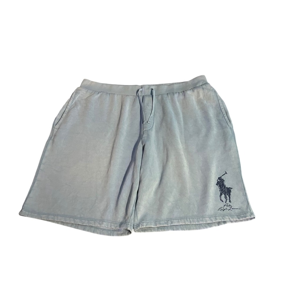 Polo Ralph Lauren Mens Big Pony Fleece Shorts Blue 5XLT Tall NWT